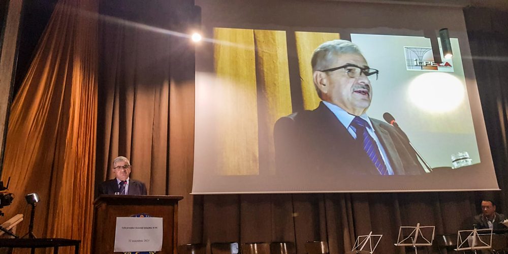Dir. Dr. Ing. Grigore Vlad prezentand ICPE Bistrita